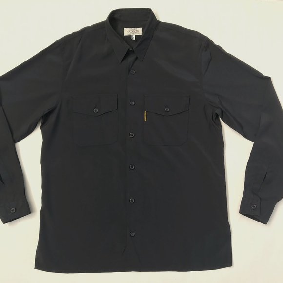 ARMANI black button up shirt - Picture 1 of 5